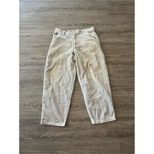 Reunion Cream Corduroy Pants Mens 34x30 Beige Wide Wale Relaxed Baggy Y2K Skate